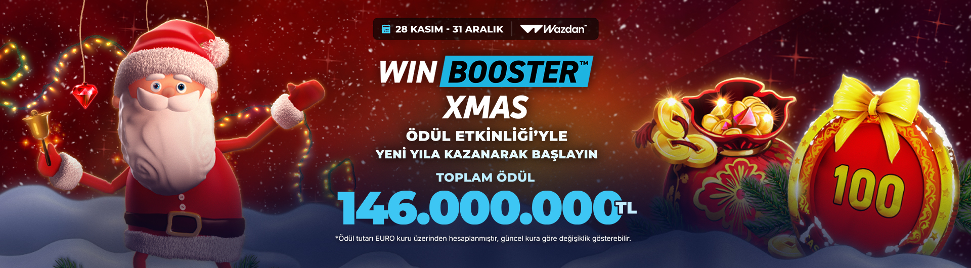 Wazdan Win Booster Xmas Ödül Etkinliği
