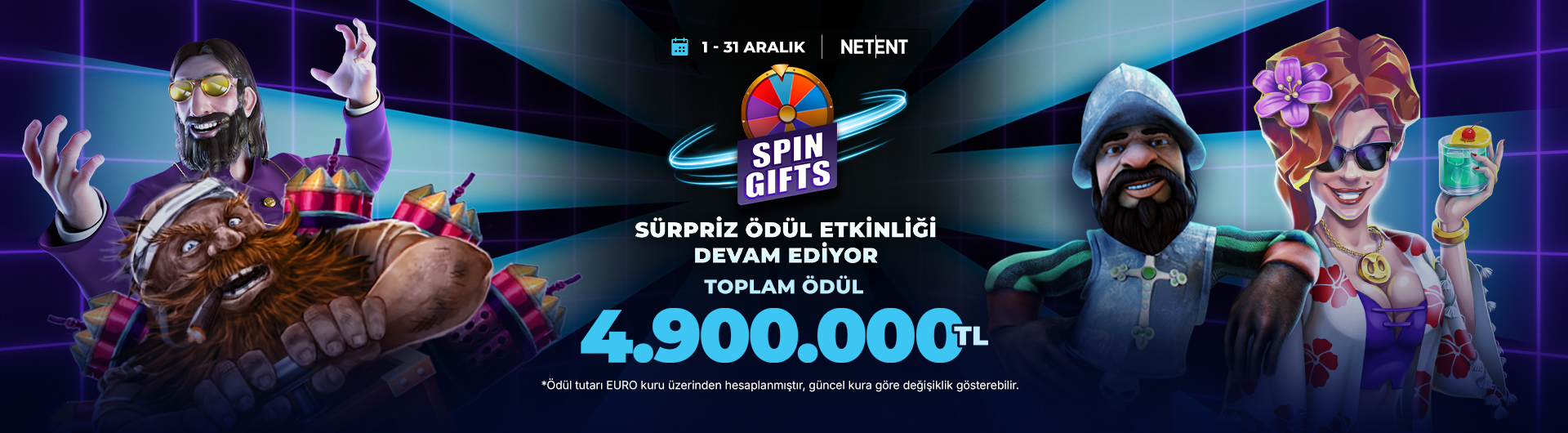 netent spin gifts aralık